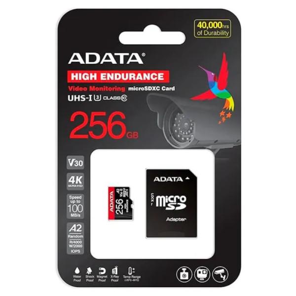 Memoria Micro Sdxc 256GB Adata AUSDX256GUI3V30SHA2-RA1 Clase 10 100 MB/S 85 MB/S Para…