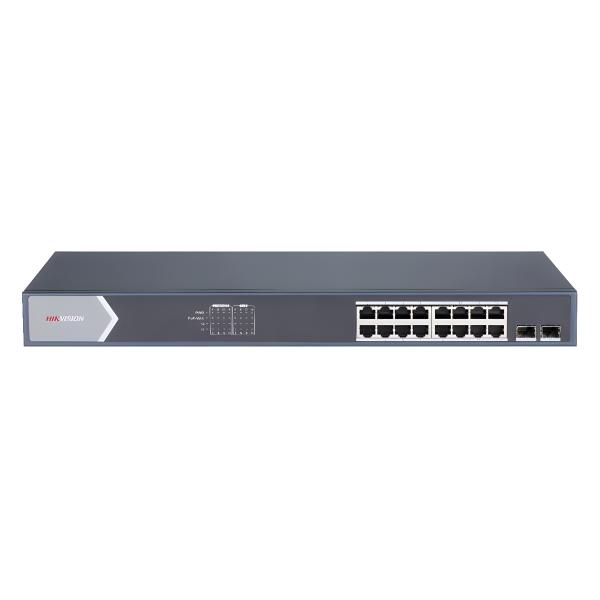 Switch Hikvision DS-3E1518P-EI/M(O-STD) 16 Puertos Gigabit Poe / 1 Puerto Gigabit RJ45 /…