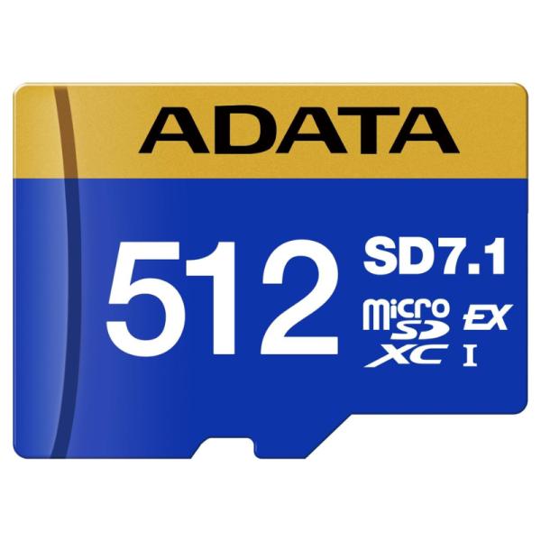 Memoria Micro Sdxc 512GB Adata UD512GEX3L1-C Clase 10 V30 800 MB/S / Hasta 700 MB/S Para…