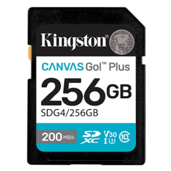 Memoria Sdxc 256GB Kingston Canvas go Plus Gen 4 200 MB/S Para Cámaras y Video 4K…